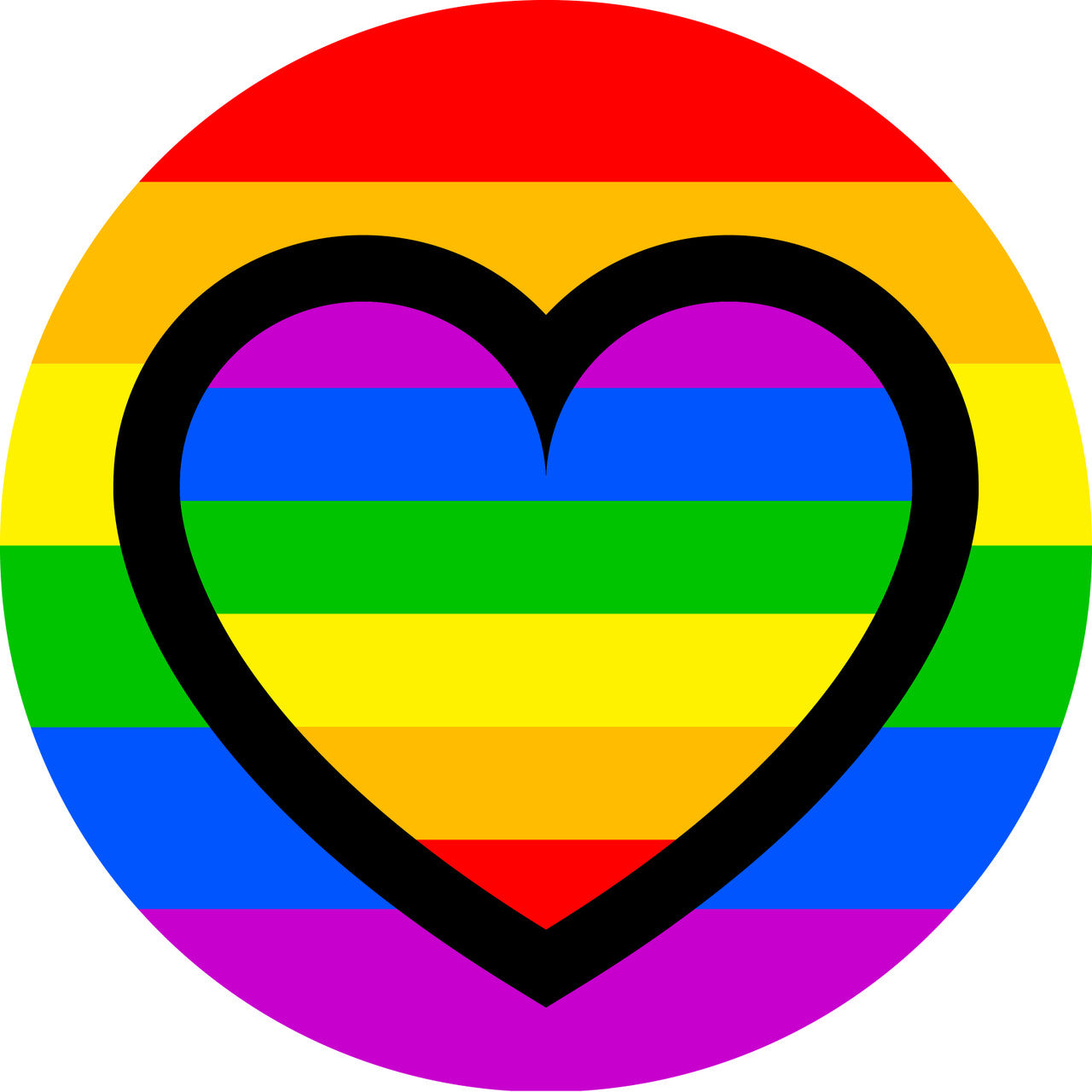 Sticker Stocker - 144 Rainbow Hearts 30mm Rainbow themed Heart Stickers