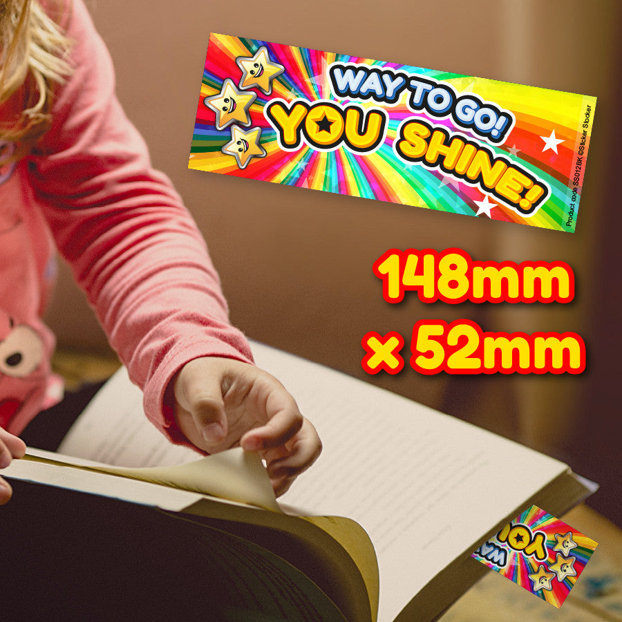 Sticker Stocker - 30 Way To Go Reading Classroom Reward Bookmarks Ideal For School Teachers