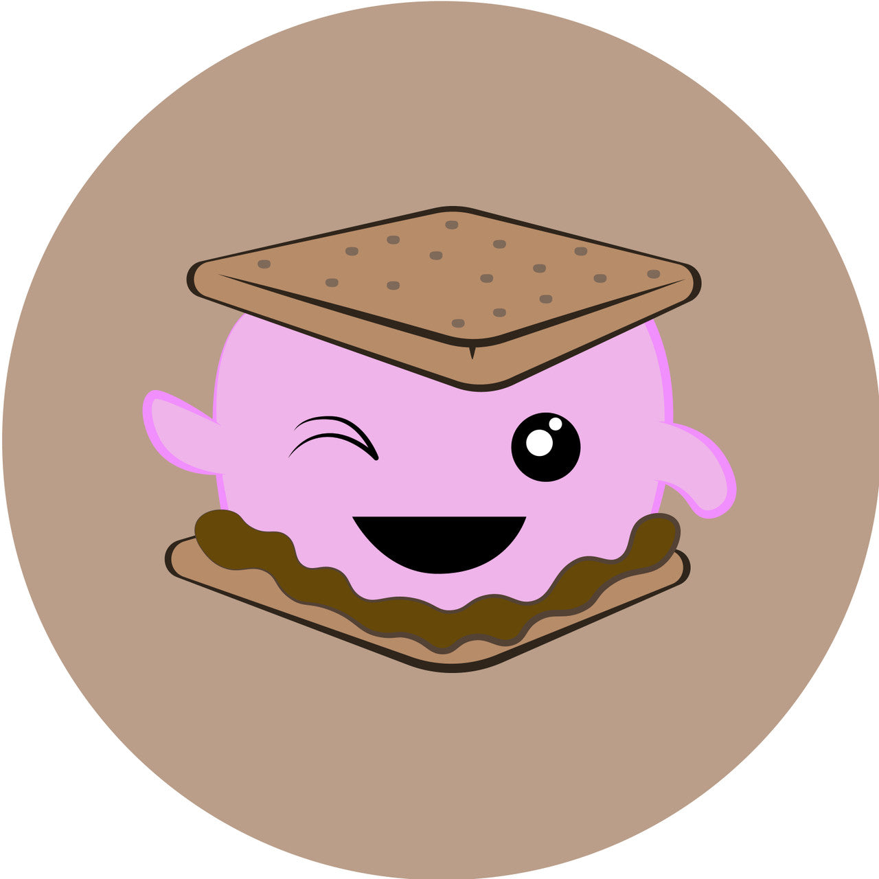 Sticker Stocker - 144 Personalised Smiling S'mores 30mm Reward Stickers for School Teachers, Parents and Nursery