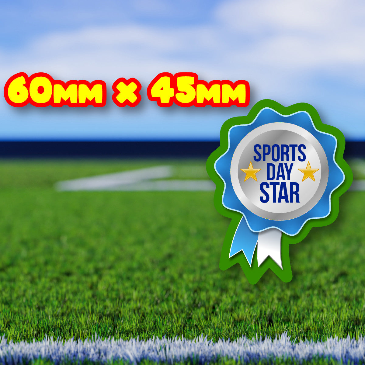 Sticker Stocker - 54 Sports Day Rosette Reward Stickers for Teachers, Parents and Schools