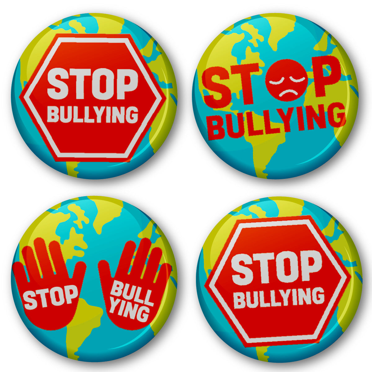Anti-Bullying Awareness Badge 38mm (Pack of 20 Pin Badges - 38mm) Teachers, Parents, Schools