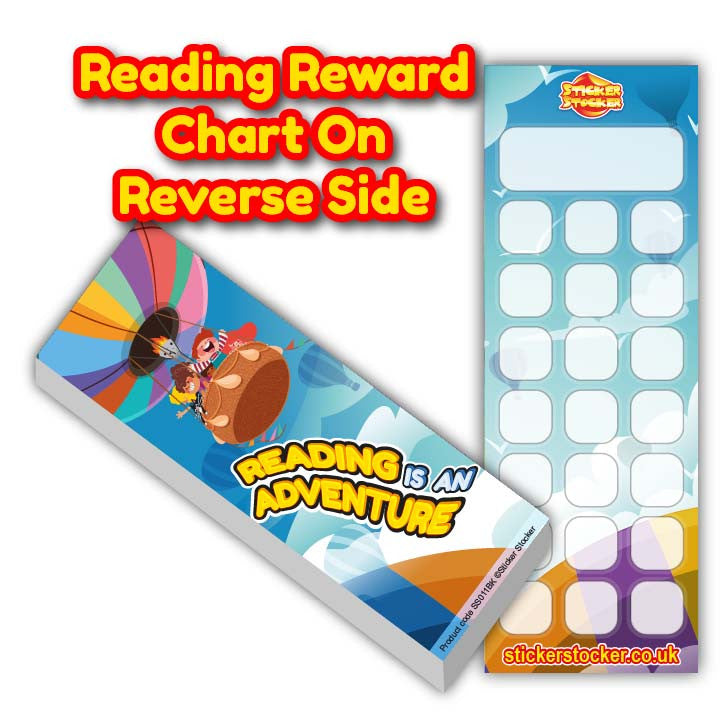 Sticker Stocker - 30 Flying High Classroom Reading Reward Bookmarks Ideal for School Teachers