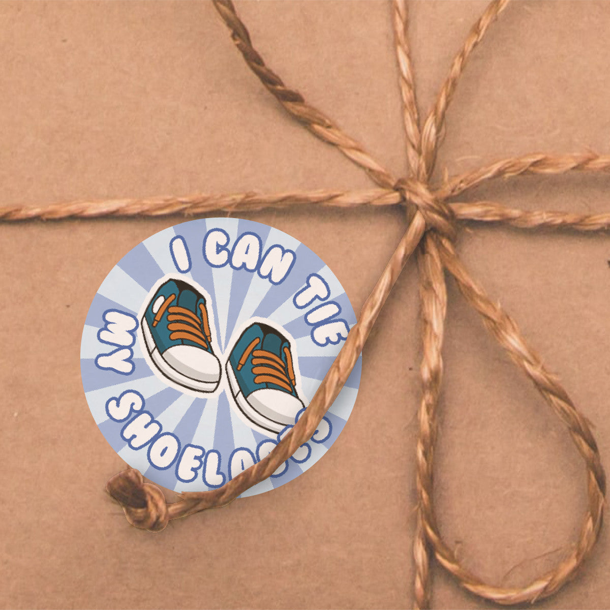 144 I Can Tie My Shoelaces 30 mm Reward Stickers for Teachers and Parents