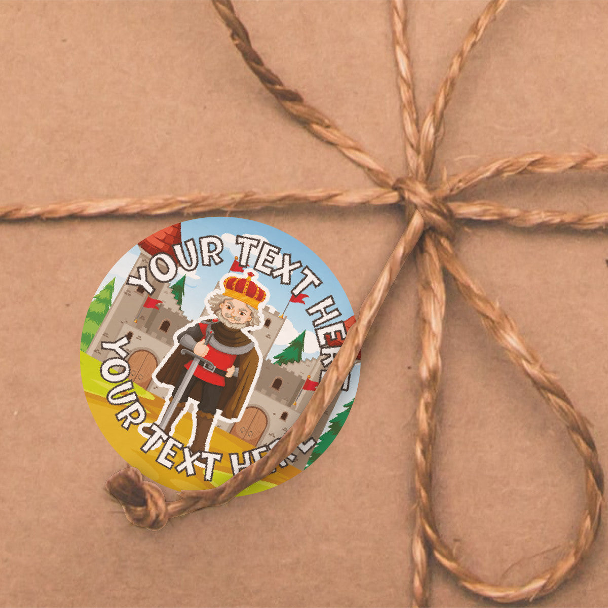 144 Queens and Kings Personalised - History Teacher Reward Stickers Size 30 mm