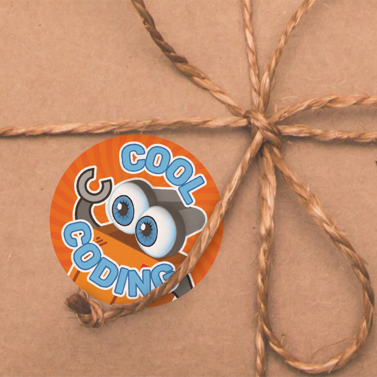 144 Cool Coding Robots - 30mm - Glossy Reward Stickers for Teachers & Parents
