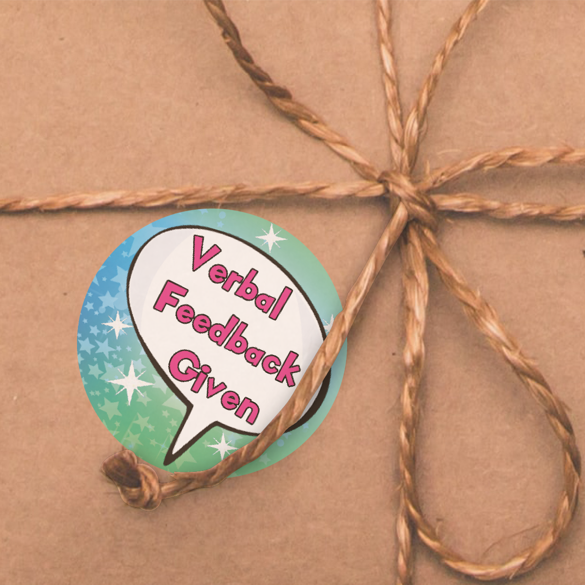 Sticker Stocker 144 Verbal Feedback Given 30mm Reward Stickers for Teachers, Parents and Party Bags