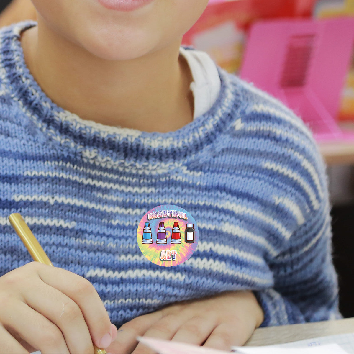 Sticker Stocker 144 Art Praise Words 30mm Childrens Reward Stickers for Teachers or Parents