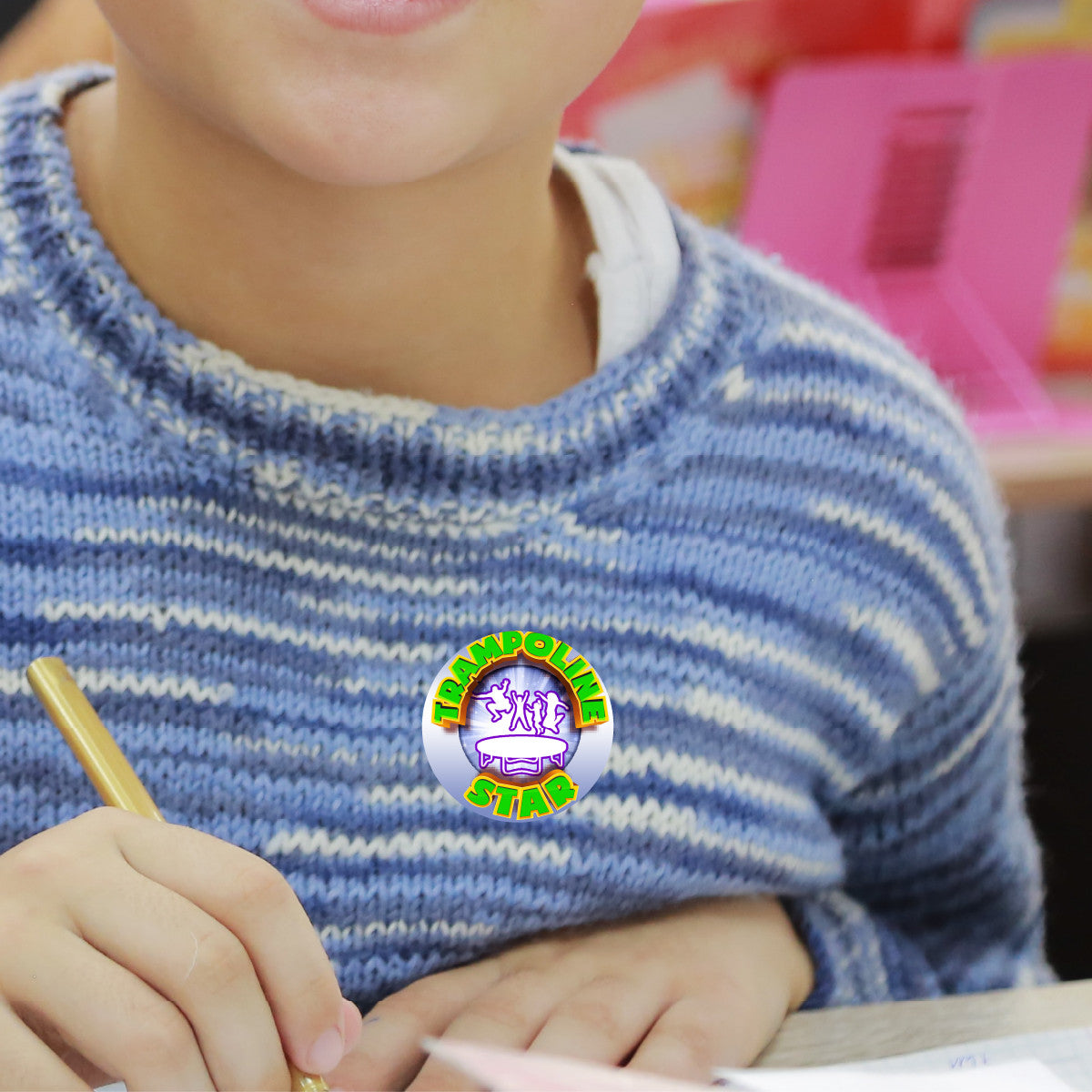 144 Trampoline Star 30 mm Reward Stickers for School Teachers, Parents and Nursery