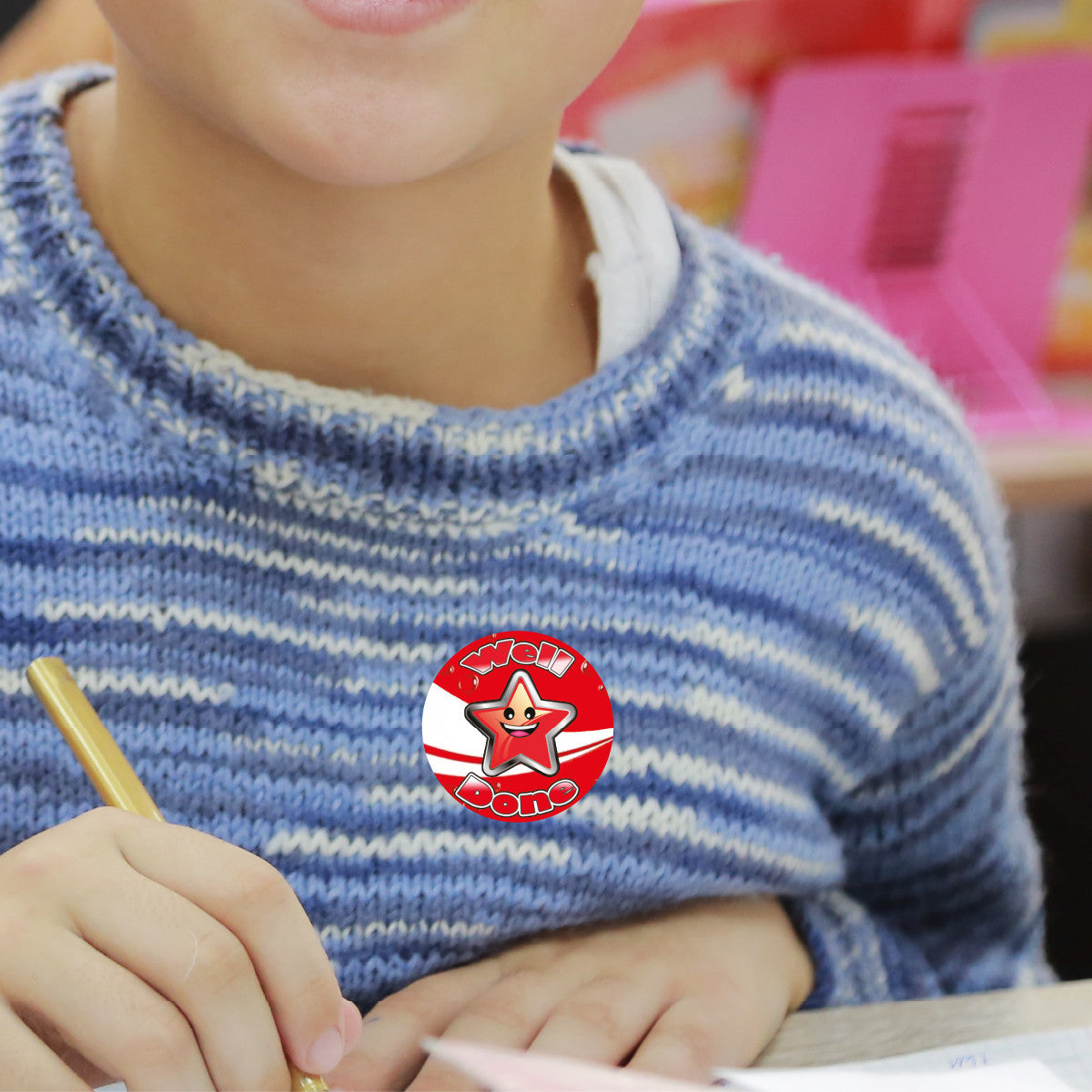 120 Cola Well Done Scented 30mm Reward Stickers for Teachers, Parents and Party Bags