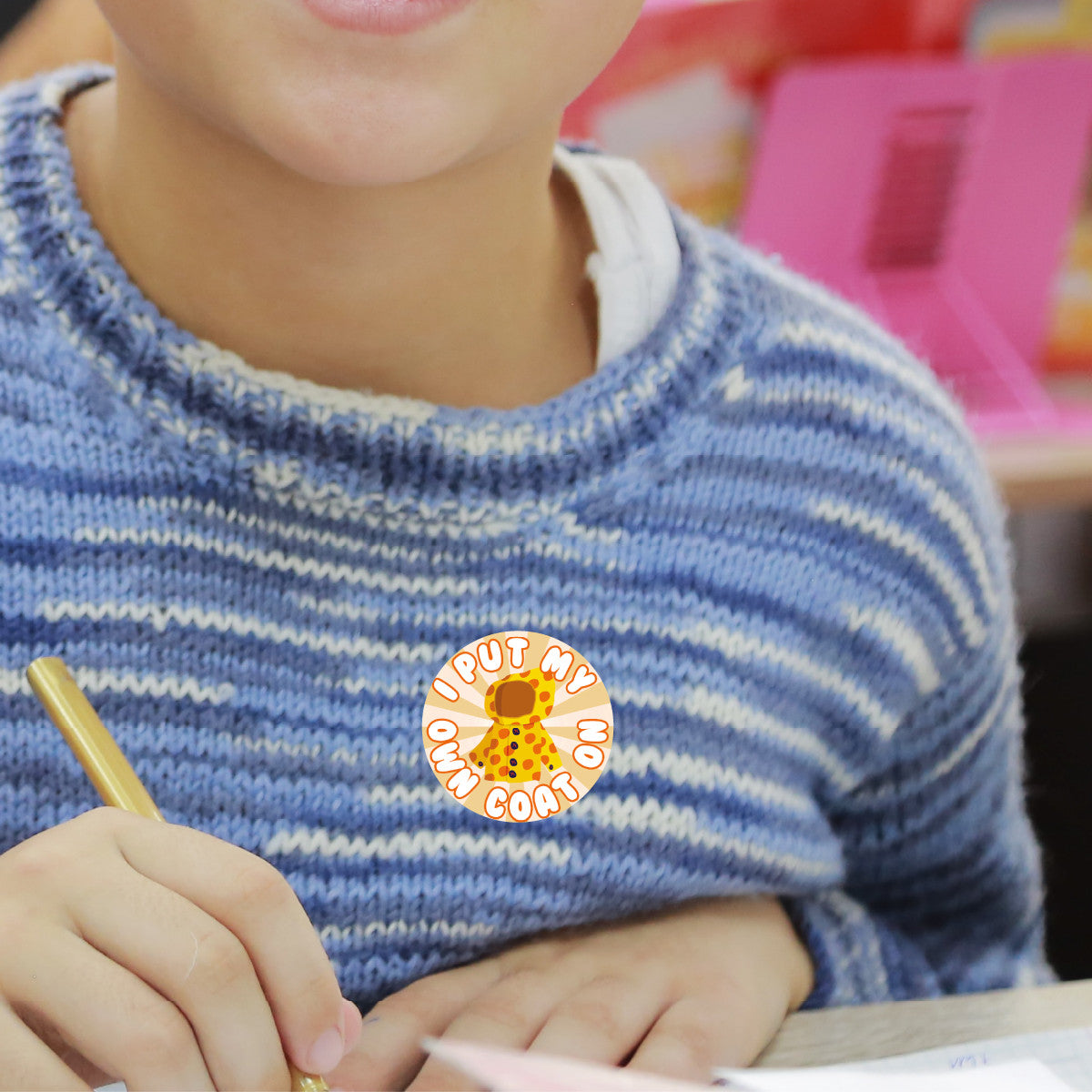 144 I Put My Own Coat On 30 mm Reward Stickers for Teachers and Parents