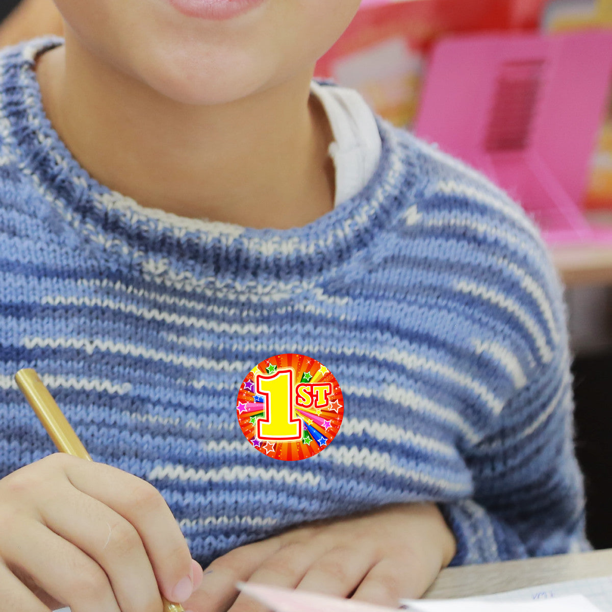 Sticker Stocker 144 1st place Sports Day Star 30 mm Reward Stickers for Teachers, Parents and Schools