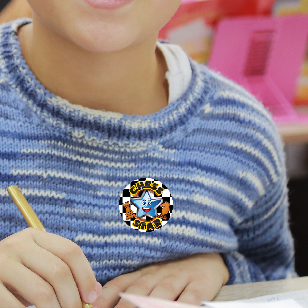 144 Chess Star 30 mm Reward Stickers for Tournaments, School Teachers, Parents and Nursery