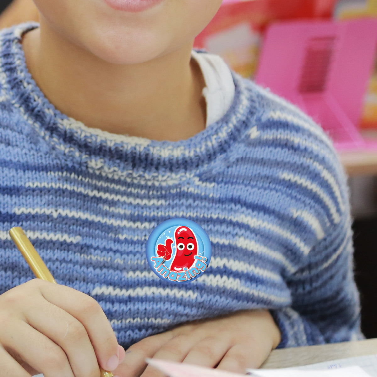 120 Cool Beans Jellybean Scented 30mm Reward Stickers for Teachers, Parents and Party Bags