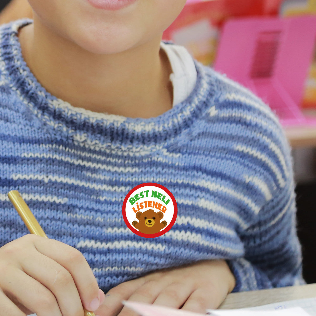 Sticker Stocker - 144 Best NELI Listener- 30mm - Glossy Reward Literacy Stickers for Teachers & Parents