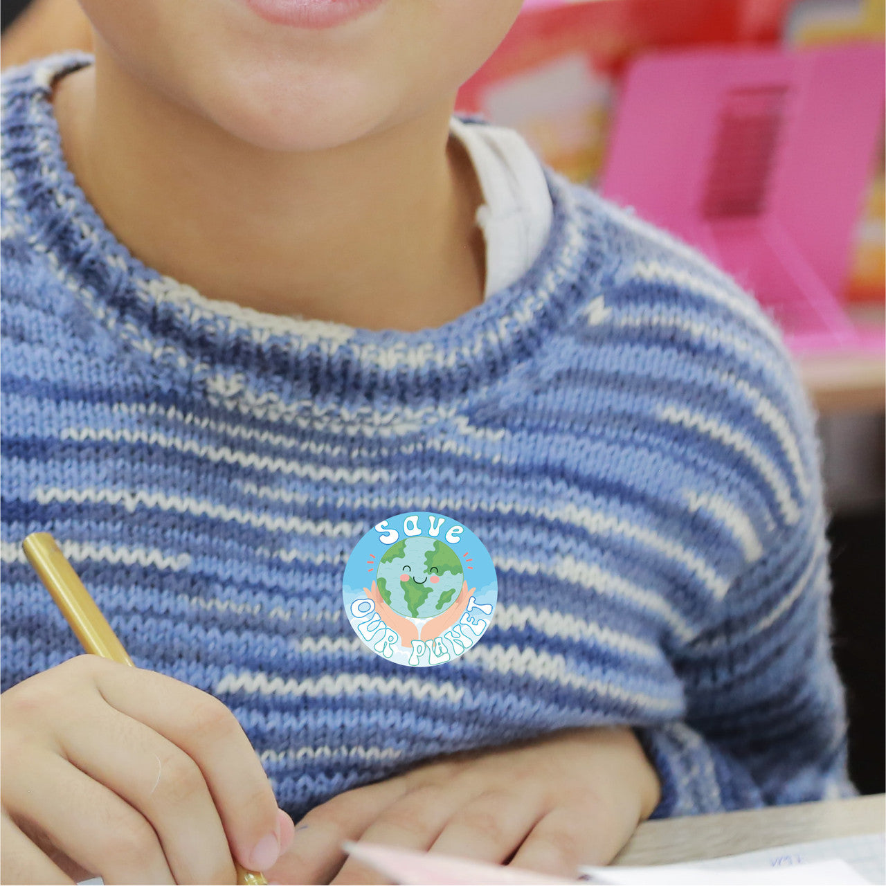144 Save Our Planet 30mm Reward Stickers for School Teachers, Parents and Nursery