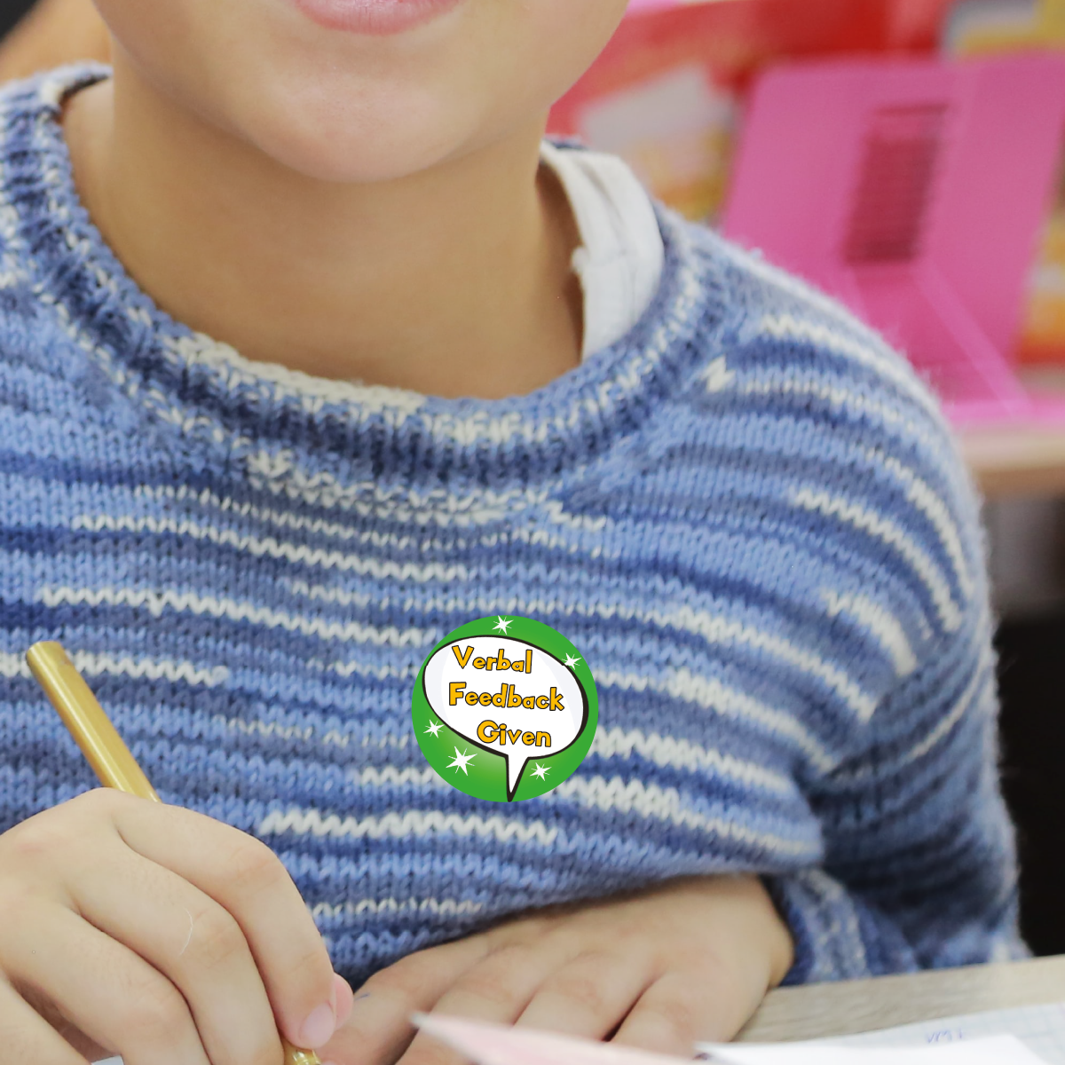Sticker Stocker 144 Verbal Feedback Given 30mm Reward Stickers for Teachers, Parents and Party Bags