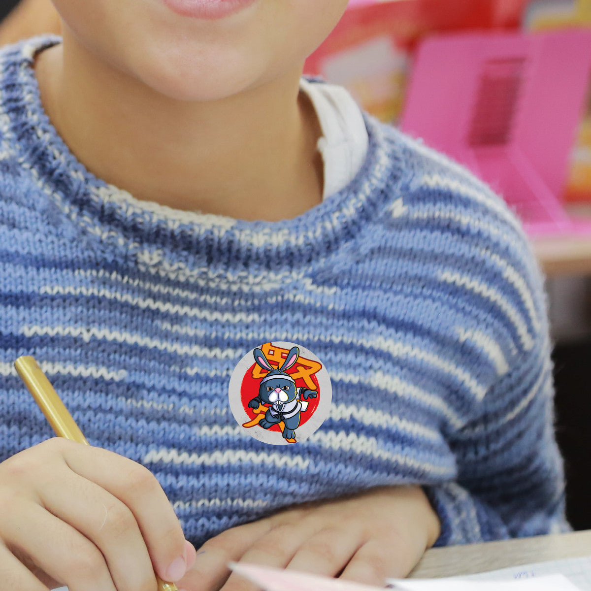 Sticker Stocker -144 Karate Ninja Animals - 30mm - Glossy Reward Stickers for Teachers & Parents