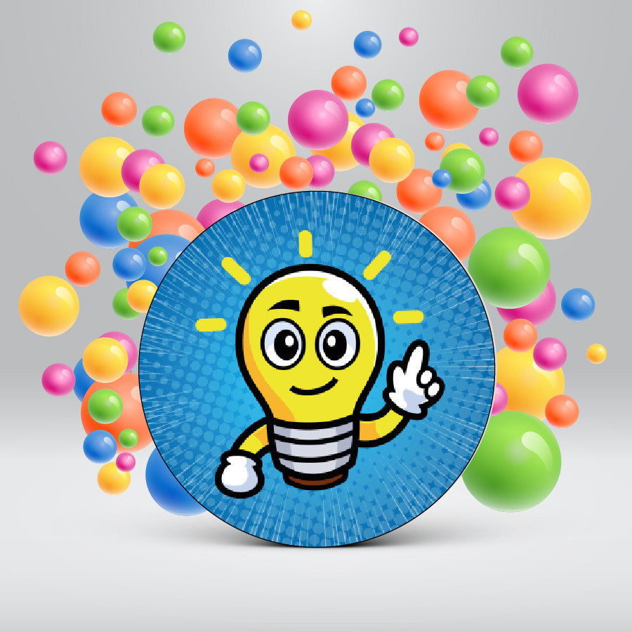 Sticker Stocker 144 Great Idea Lightbulb 30mm Stickers for Teachers, Parents and Party Bags