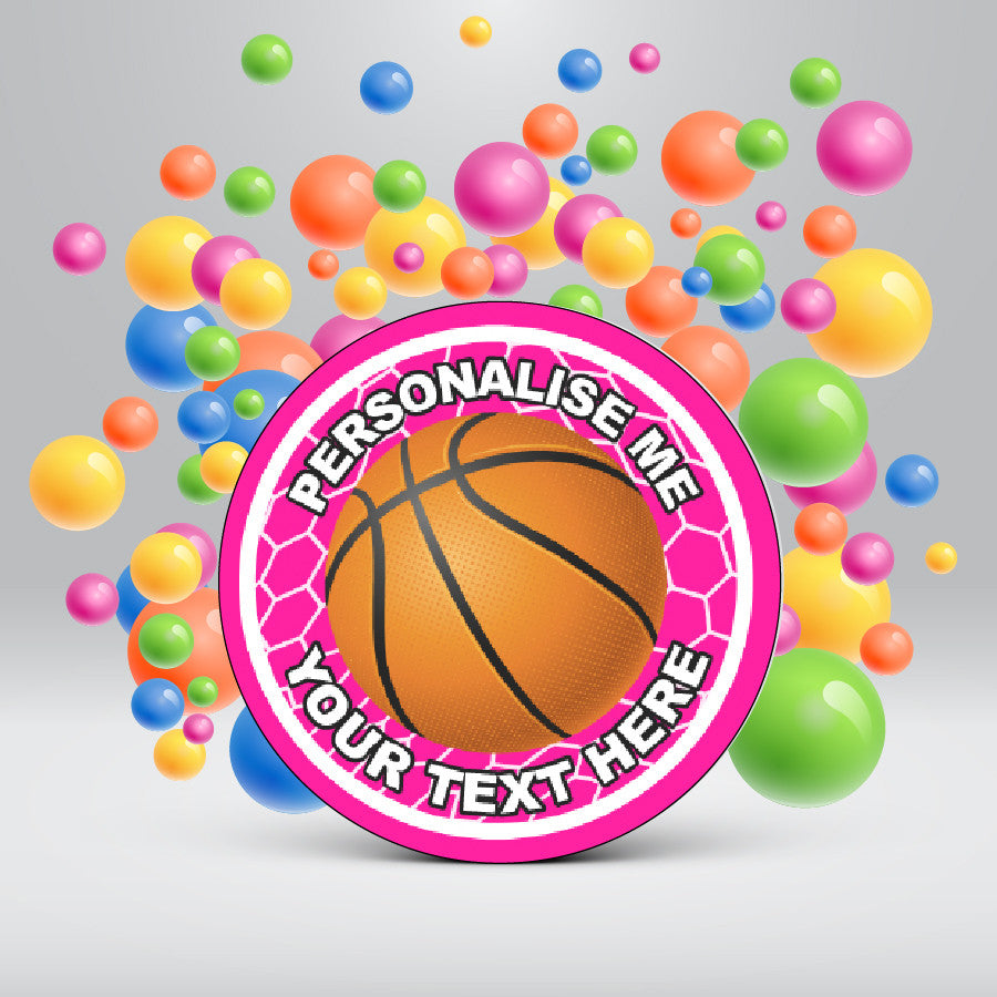 144 Personalised 30mm Basketball Reward Stickers for School Teachers, Parents and Nursery