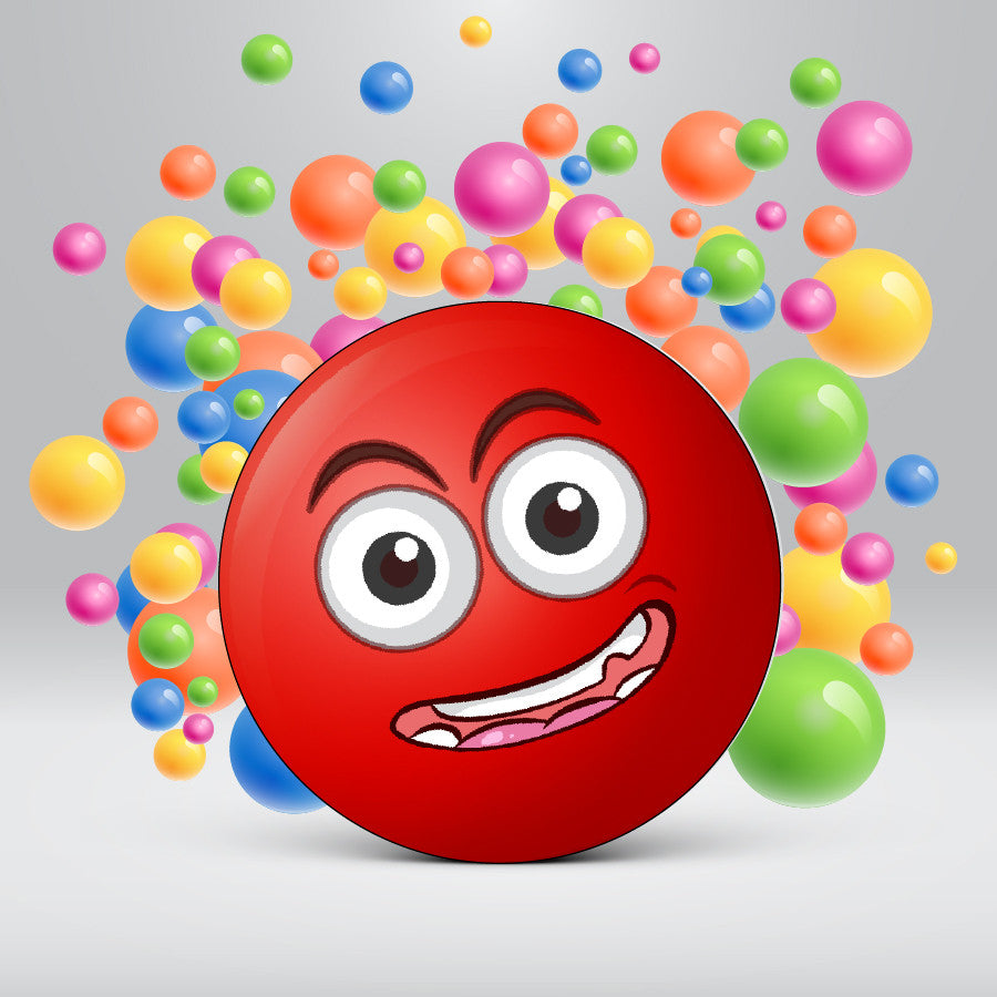 144 Red Clown Nose - 30mm - Glossy Reward Stickers for Teachers & Parents