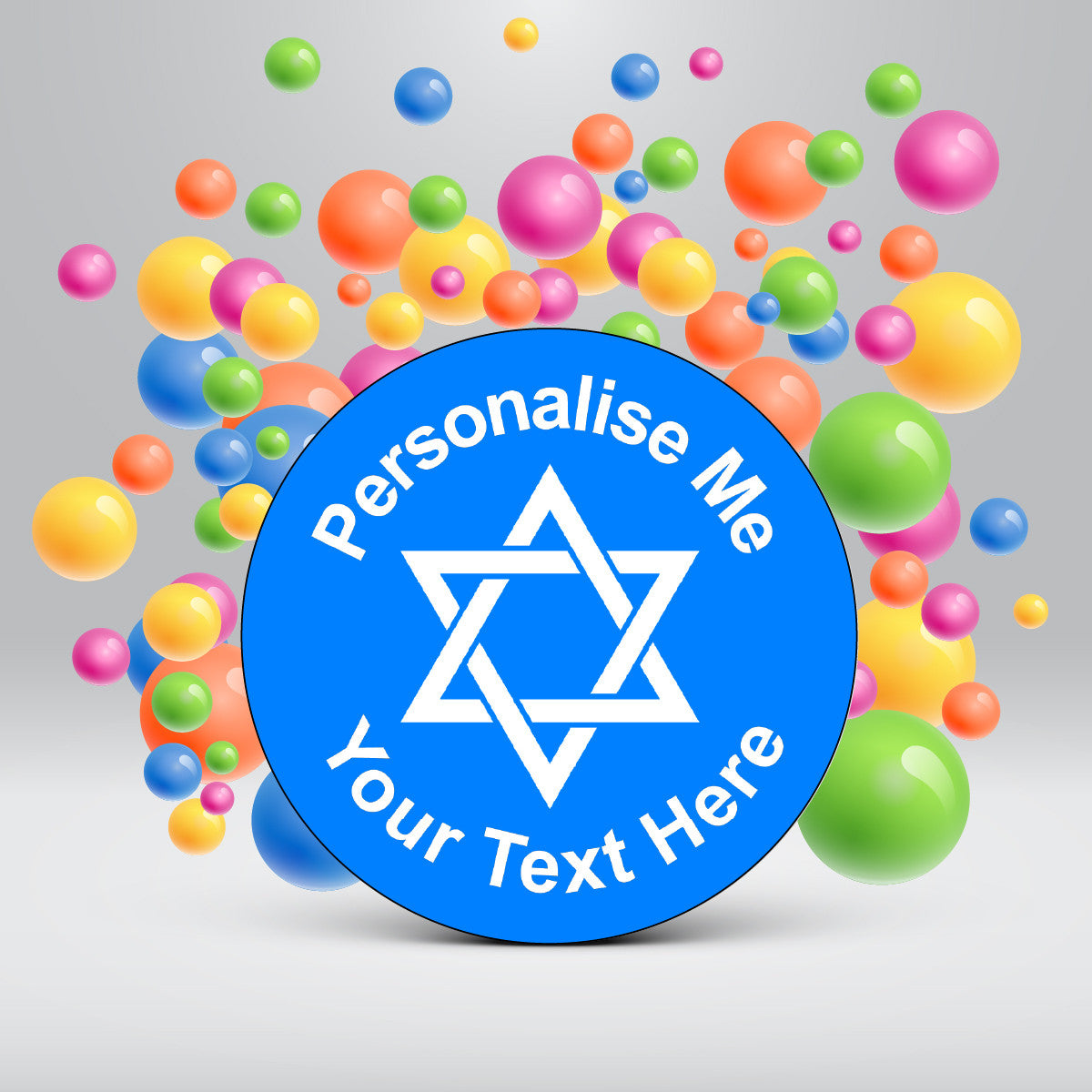 Sticker Stocker 144 Personalised Star of David 30mm Reward Stickers for School Teachers, Parents and Nursery