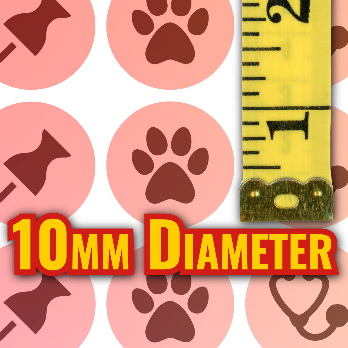 Sticker Stocker - 900 Mini Pastel Planner Dots 10mm Spot Stickers for Teachers and Planners