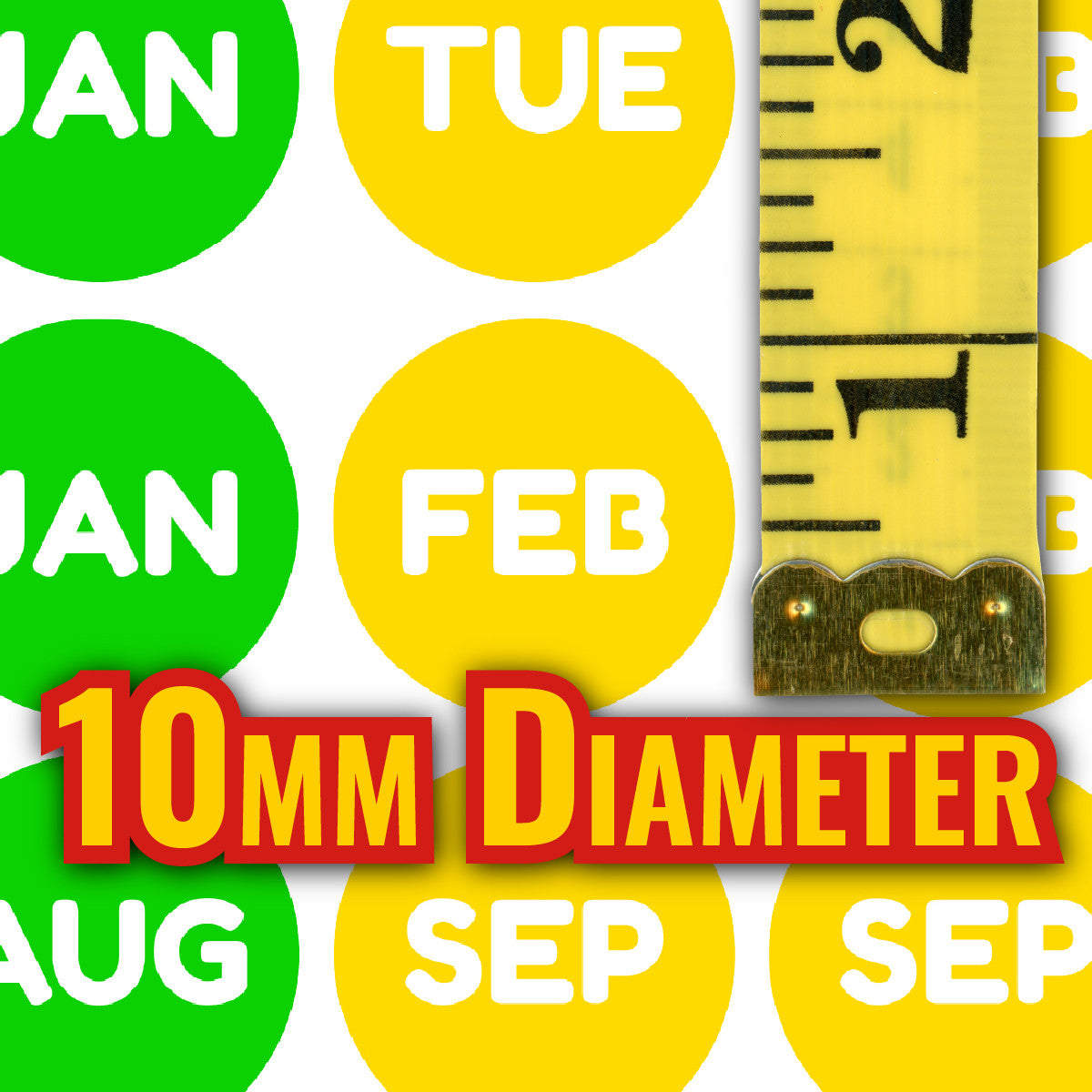 Sticker Stocker - 900 Mini Colourful Days Week Month Dots 10mm Spot Reward Stickers for Teachers and Planner Charts