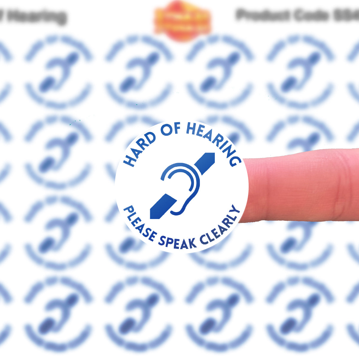 144 Hard Of Hearing 30mm Reward Stickers for School Teachers, Parents and Nursery