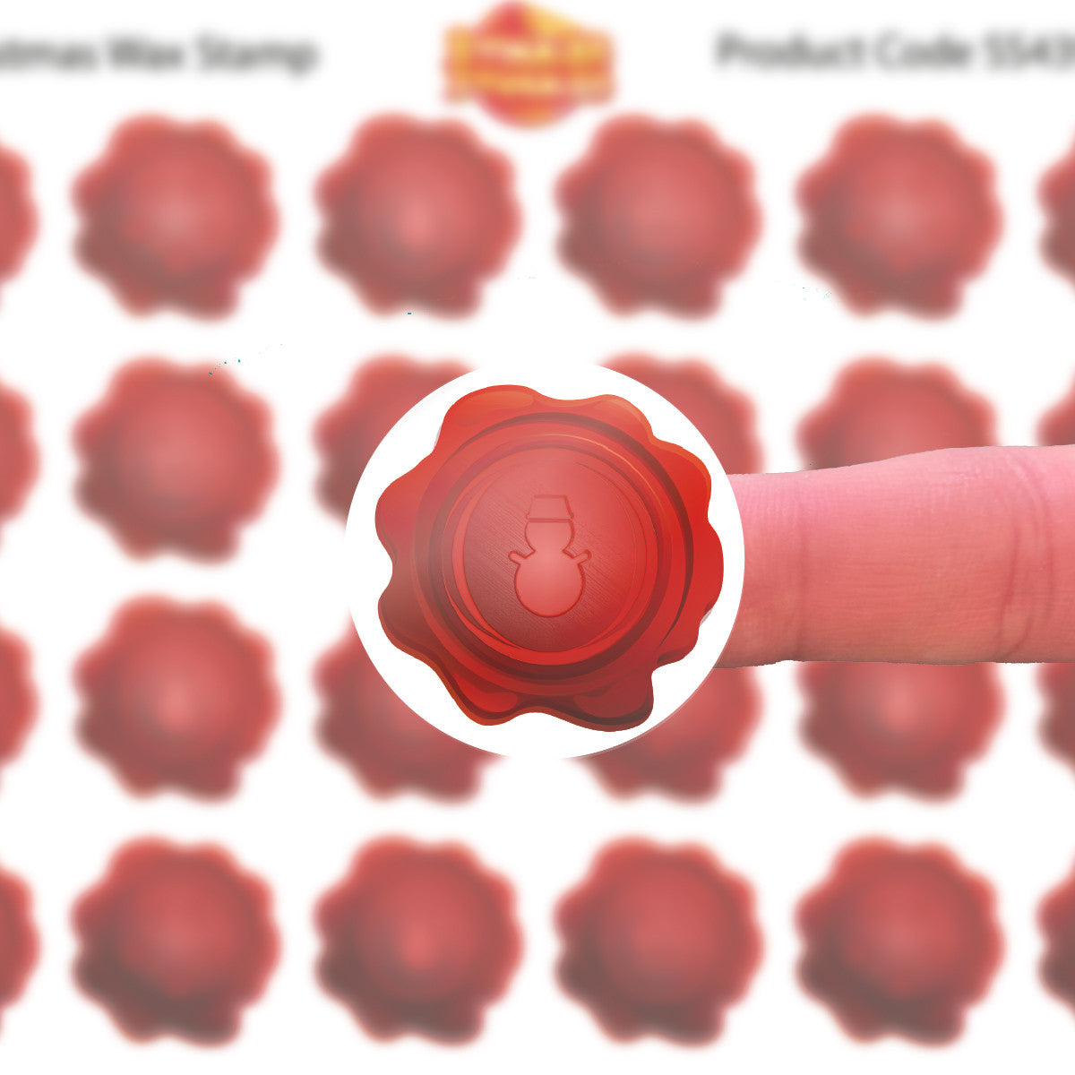 144 Christmas Wax Seal Stamp 30mm Reward Stickers for Teachers, Parents