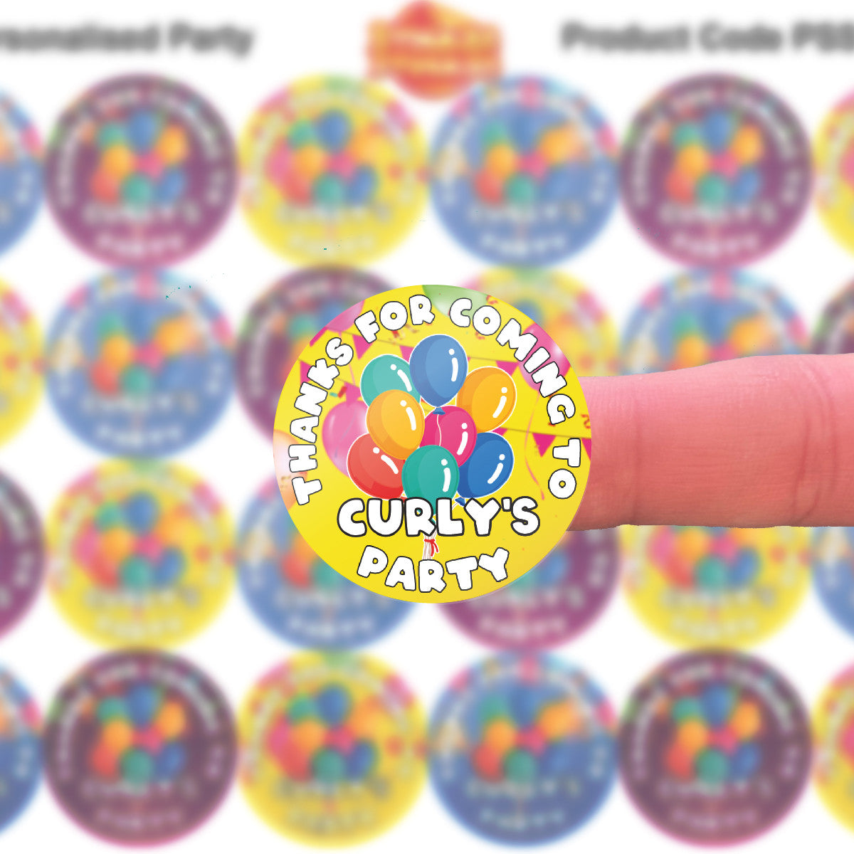 144 Personalised Birthday Party 30mm Reward Stickers for School Teachers, Parents and Nursery
