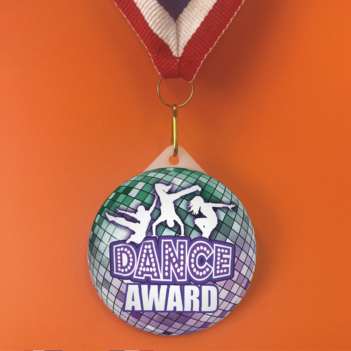 Sticker Stocker - Dance Award Large 55mm Plastic Medal FREE Ribbon and Certificate