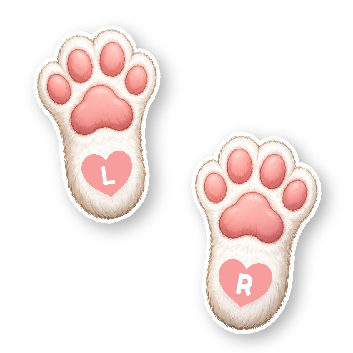 Personalised No-Iron Paw Print Left and Right Labels for School Shoes – 4 Pairs