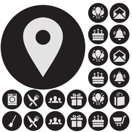 Sticker Stocker - 900 Black Mini Planner Dots 10mm Everyday Motivational Spot Diary Stickers