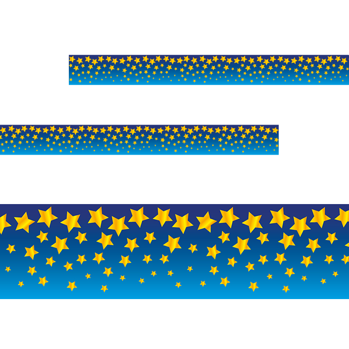Sticker Stocker - Bright Stars Classroom Trimmers 14.25m long Notice Board Display Borders