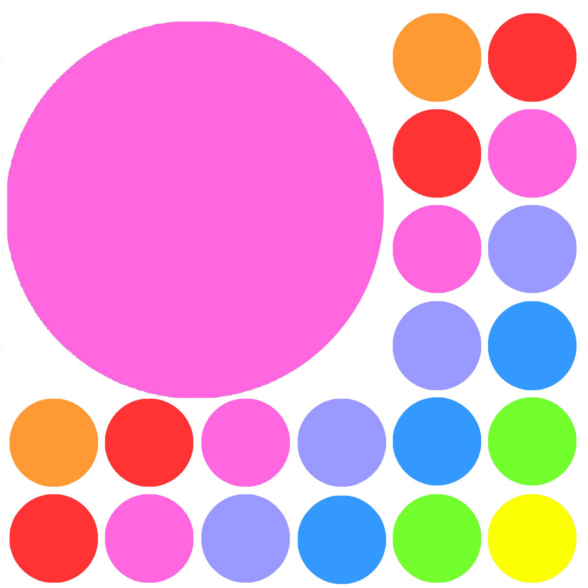 Sticker Stocker 900 Colourful Mini Dot 10mm Spot Reward Stickers for Teachers and Planner Charts