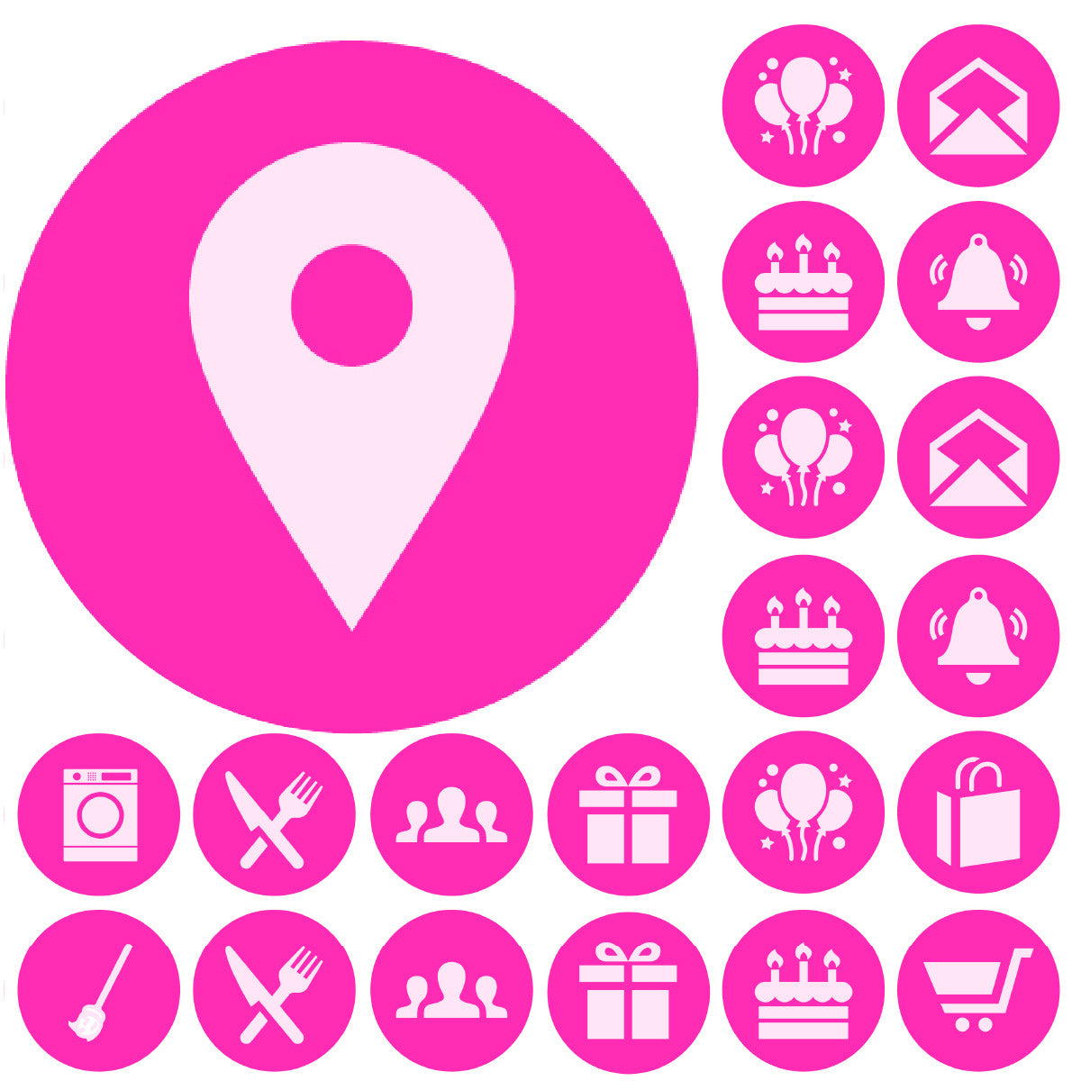 Sticker Stocker - 900 Pink Mini Planner Dots 10mm Everyday Motivational Spot Diary Stickers
