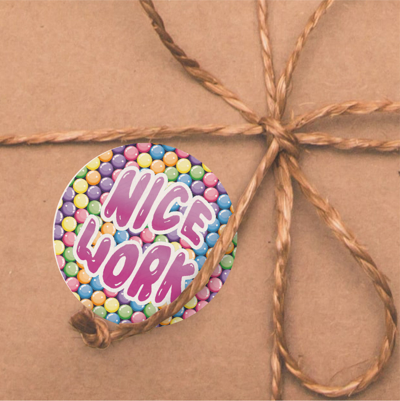 Sticker Stocker - 120 Bubblegum Praise Words 30mm Scented Reward Stickers for Teachers, Parents and Party Bags