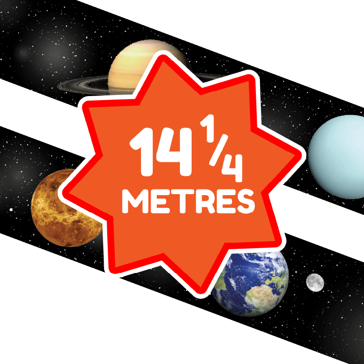 Sticker Stocker - Solar System Planets Classroom Trimmers 14.25m long Notice Board Display Borders