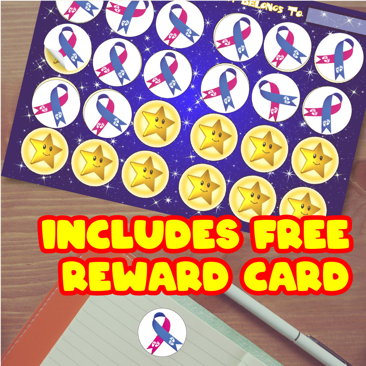 144 Baby Loss Awareness 30mm Reward Stickers for School Teachers, Parents and Nursery