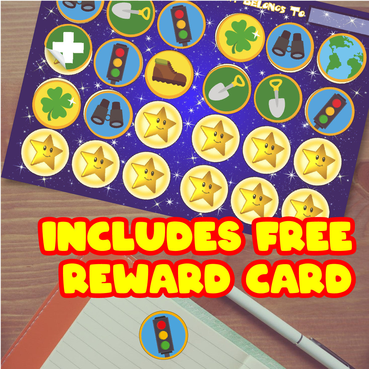 Wilderness Explorer Badge Stickers - 30mm - Glossy Reward Stickers - Forest School, Scouts, Teachers