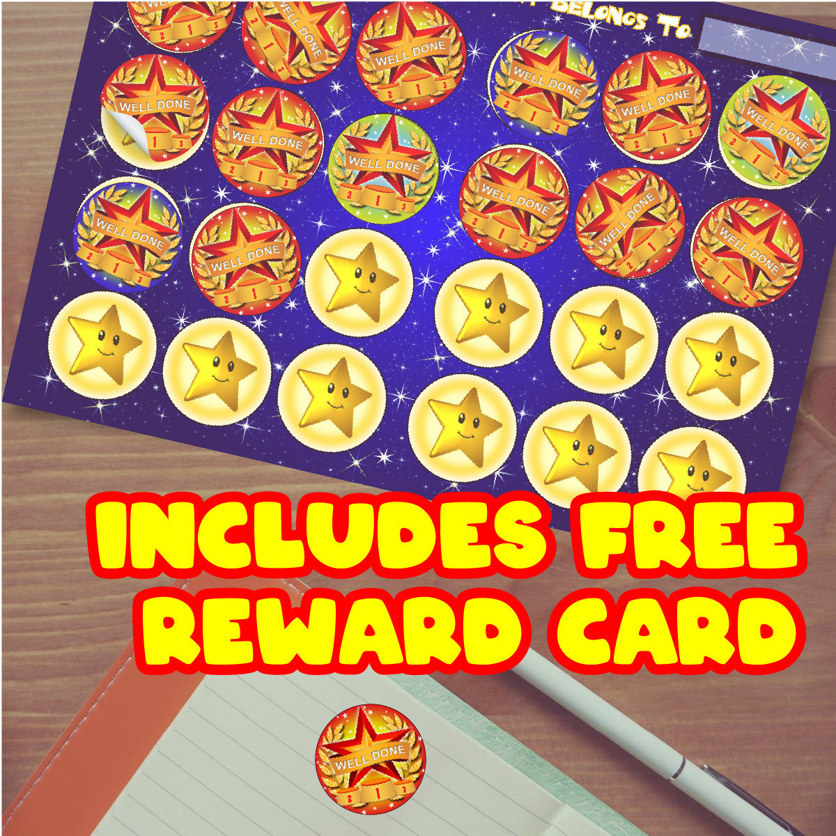 Sticker Stocker -144 Star Athletic Sports Podium 30 mm Reward Stickers for Sports Day, Teachers, Parents and Schools