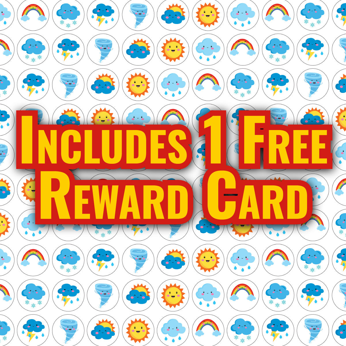 Sticker Stocker 900 Mini Weather 10mm Spot Reward Stickers for Teachers and Planner Charts