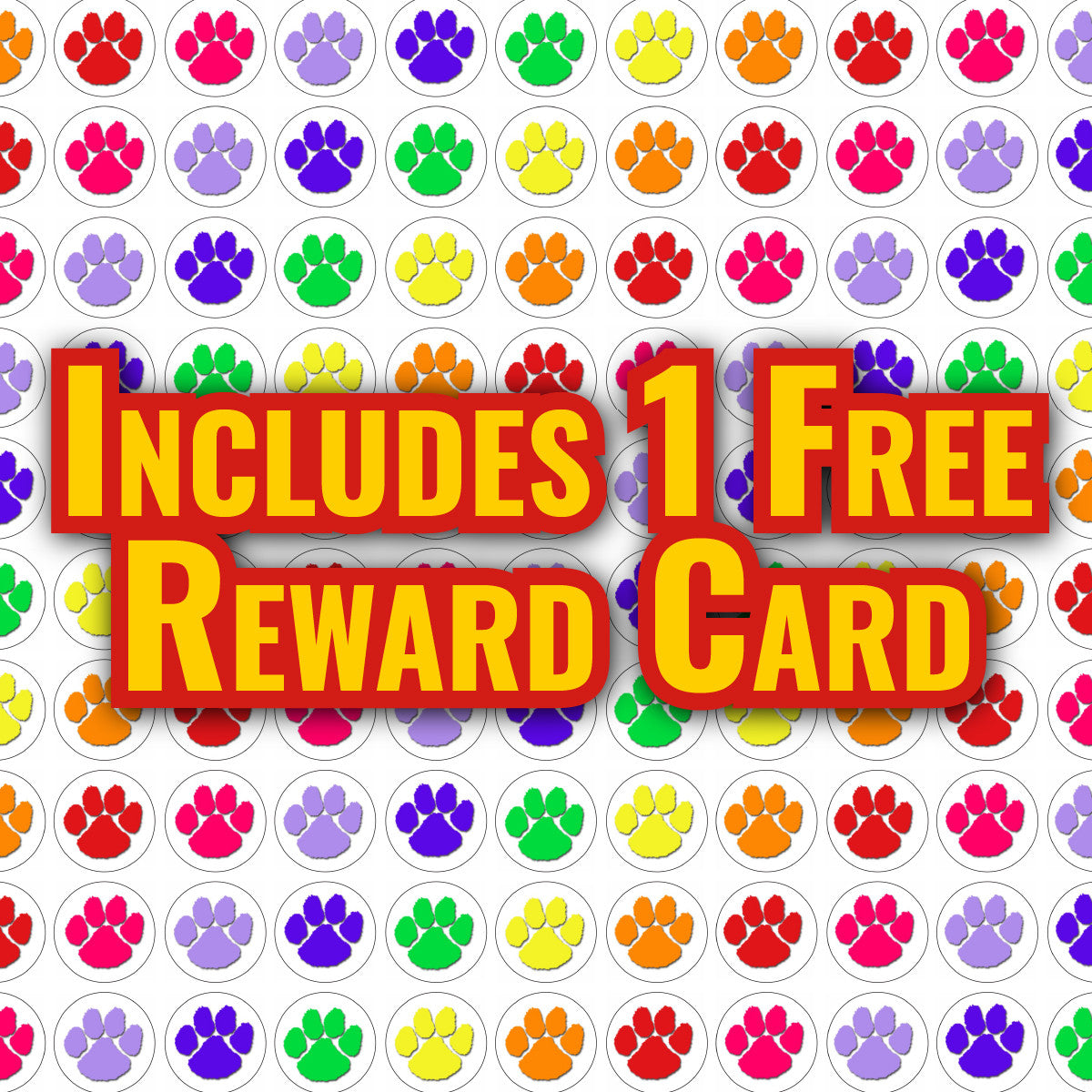 Sticker Stocker - 900 Mini Puppy Paw Prints 10mm Spot Reward Stickers for Teachers and Planner Charts