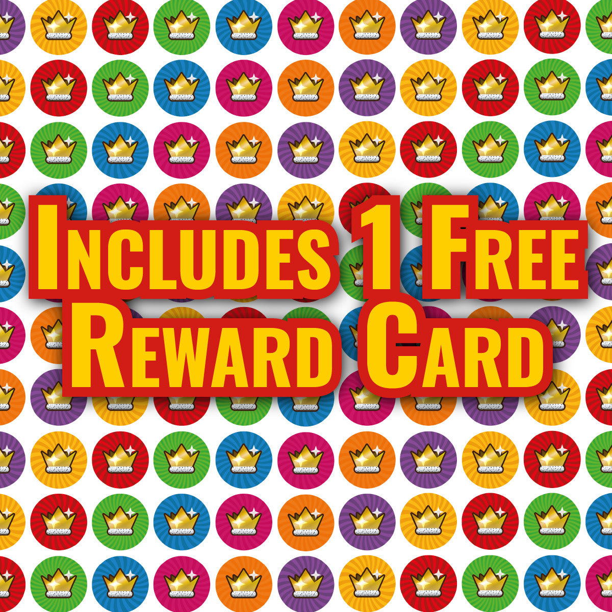 Sticker Stocker - 900 Mini Colourful Crown Award Dots 10mm Spot Reward Stickers for Teachers and Planner Charts