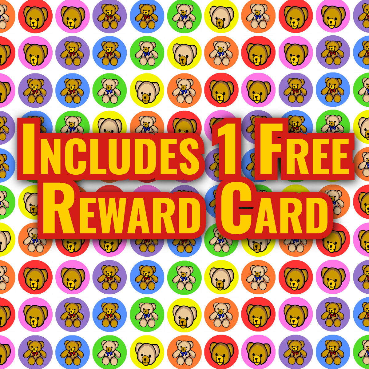 Sticker Stocker 900 Colourful Mini Teddy Bears 10mm Spot Reward Stickers for Teachers and Planner Charts