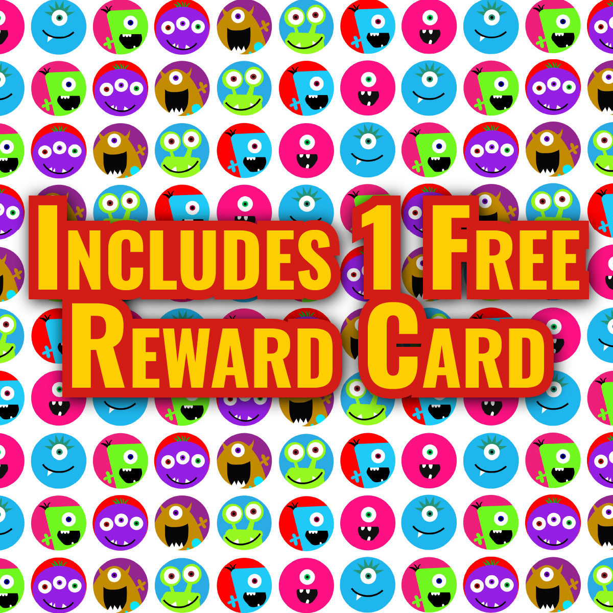 Sticker Stocker - 900 Mini Monster Faces 10mm Spot Reward Stickers for Teachers and Planner Charts