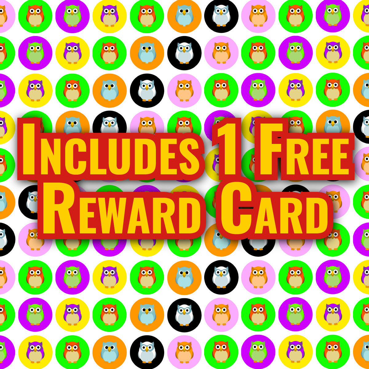 Sticker Stocker - 900 Mini Owls 10mm Spot Reward Stickers for Teachers and Planner Charts