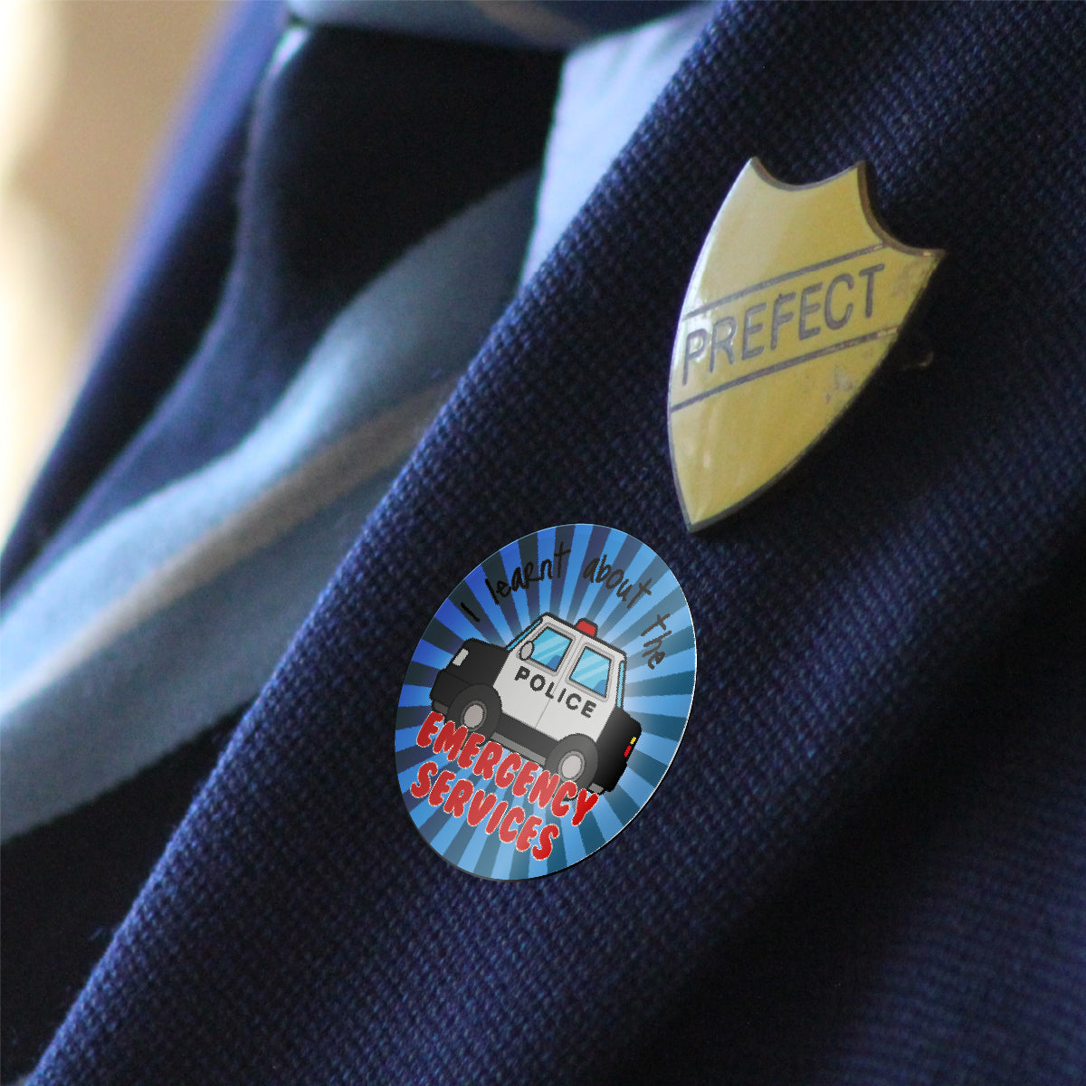 144 Emergency Services - 30mm - Glossy Reward School Stickers for Teachers & Parents