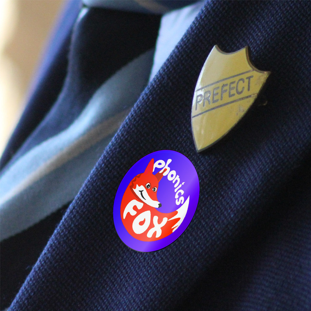 Sticker Stocker - 144 Phonics Fox - 30mm - Glossy Reward Literacy Stickers for Teachers & Parents