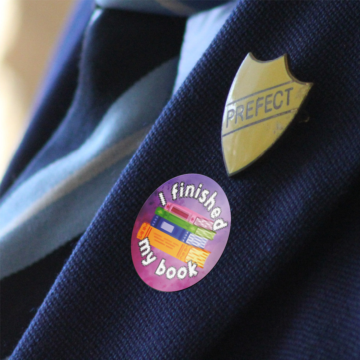 144 I Finished My Book Reward Stickers 30mm Positivity Reward Stickers for Teachers or Parents